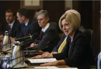  ?? JASON FRANSON/THE CANADIAN PRESS ?? Alberta Premier Rachel Notley convened the market access task force to respond to B.C. in the fight over the Trans Mountain oil pipeline. Alberta banned the purchase of B.C. wine over B.C.’s opposition to the pipeline.