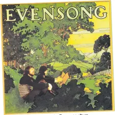  ??  ?? The cover of the Evensong album