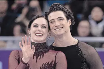  ?? PAUL CHIASSON THE CANADIAN PRESS ?? Tessa Virtue and Scott Moir will bring their on-ice figure skating partnershi­p to St. Catharines in November. Virtue said they want to “broaden the scope” and give audiences a memorable experience.