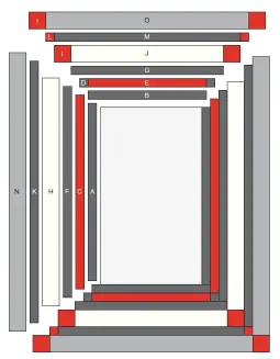  ??  ?? Woodland Holiday Assembly Diagram 56" x 74"