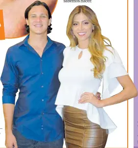  ?? CREDITO ?? Este anillo con zafiro le entregó André. Lo compró en Tailandia. Miss Costa Rica, Natalia Carvajal, y su novio, el piloto André Solano asistieron al lucido evento del Sheraton.