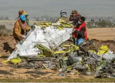  ?? Foto: Mulugeta Ayene, dpa ?? 157 Menschen starben Anfang März beim Absturz der Boeing über Äthiopien. Der US-Konzern steht massiv in der Kritik.