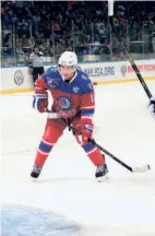  ?? AP ?? In the limelight: Russian President Vladimir Putin takes part in an ice hockey match between former NHL stars and officials at the Shayba Arena in the Black Sea resort of Sochi, Russia.