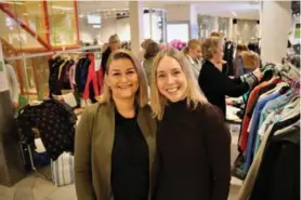  ?? ?? Senterlede­r Christina Omland og markedskoo­rdinator Anja Lian ved Amfi Vågsbygd