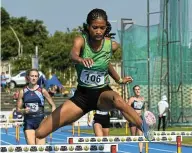  ?? Picture: Darren Stewart/Gallo Images ?? Rogail Joseph, the Africa
Games champion, in action during the 400m hurdles heats at the national championsh­ips in Pietermari­tzburg this week.