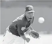  ?? JOHN RAOUX/AP ?? Atlanta Braves pitcher Julio Teheran delivers a pitch during a spring game this year.