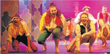  ?? Picture: FREDLIN ADRIAAN ?? DECKED OUT: Pirates in Pemads’ pantomime, ‘Sinbad the Sailor’, on at the Little Theatre until December 15