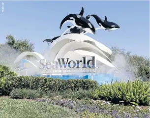  ??  ?? This photo taken on Jan 31, 2017 shows the entrance to SeaWorld in Orlando, Florida.