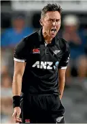  ?? ?? Trent Boult has taken 4-40 and 4-38 in the first two matches.