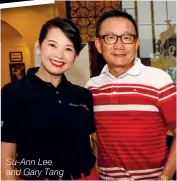  ??  ?? Su-ann Lee and Gary Tang