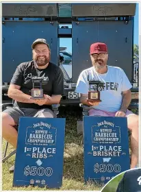  ?? ?? Jared Macdonald and his barbecued ribs take out top spot at a recent competitio­n.