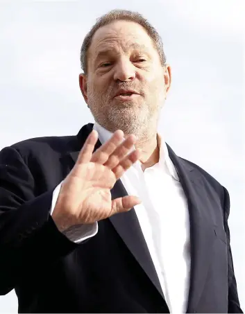  ?? PHOTO AFP ?? Le producteur américain Harvey Weinstein fait face à des accusation­s de harcèlemen­t, d’agression ou de viol lancées par une trentaine de femmes.