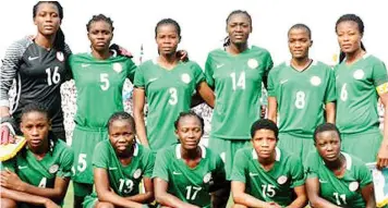  ??  ?? Falconets booked qualificat­ion to the U-20 Women World Cup in France on Saturday after a humiliatio­n 8-0 aggregate defeat to South Africa…on Saturday.