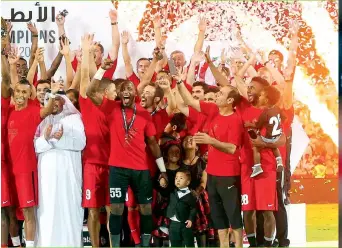  ?? KT photo ?? f League champions. Al Ahli have won seven league titles, a joint-record eight UAE’s President Cup titles, four UAE econd most successful football team in UAE. —