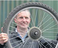  ?? Picture: PA ?? Transport secretary Michael Matheson at the launch of the Scotland Cycle Repair scheme.