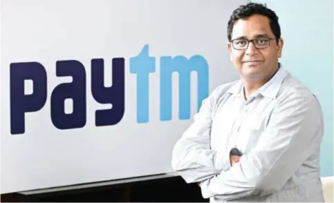  ??  ?? Vijay Shekhar Sharma, Founder, Paytm