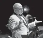  ?? RANDALL L. SCHIEBER ?? Conductor Stuart Chafetz conducts the Columbus Symphony pre-pandemic.