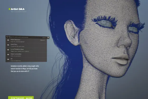  ?? ?? Autodesk recently added a long sought-after search function to Maya, but did you know that you can do more with it?