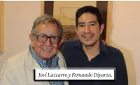  ??  ?? José Lazcarro y Fernando Diyarza.