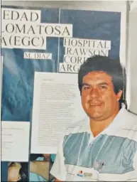  ?? ?? TODA UNA VIDA. Miguel Díaz, año 1997 en el Hospital Rawson.
