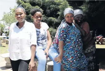  ?? / PHOTOS: MDUDUZI NDZINGI ?? The new clinic brings joy to mothers such as Lusanda Gumede, Nomanene Mbokwe, Itumeleng Sejoe and Feziwe Mphemba.