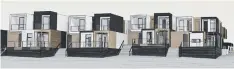  ??  ?? An artist's impression of the proposed townhouses.