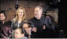  ?? ALISON COHEN ROSA/SONY PICTURES CLASSICS ?? Robert De Niro and Leslie Mann star in “The Comedian.”