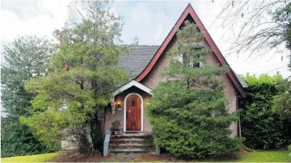  ??  ?? The home built in 1926 on 2550 Courtenay St., sits on a lot that is close to 16,000 square feet. Vancouver condo offers high- end finishings