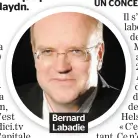  ??  ?? Bernard Labadie