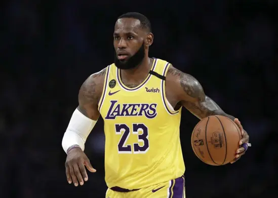  ?? AP ?? MORE THAN A JERSEY: LeBron James says his thoughts on social justice are bigger than the space on the back of his jersey.