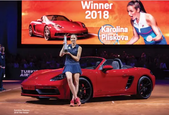  ??  ?? Karolina Pliskova 2018 Title Holder