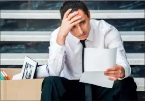  ??  ?? Losing a job is seldom easy, and it is often unexpected. Luckily, there are steps people can take to prepare financiall­y in the event that they are laid off.