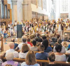  ?? FOTO: STRAUB/OH ?? Die „Mehlsäcke“spielten in der Liebfrauen­kirche auf.