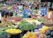  ??  ?? Retail inflation rose to 3.99% in September, driven by higher food prices. MINT