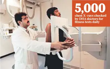  ?? Pankaj Sharma/Gulf News Archives ?? In the pilot phase, the Salem Artificial Intelligen­ce system was used in the Muhaisnah Medical Centre where it achieved 90 per cent accuracy in screening.