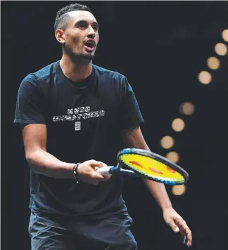  ??  ?? Nick Kyrgios will make his Brisbane Internatio­nal main draw debut this summer.