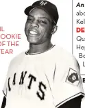  ??  ?? NL ROOKIE OF THE YEAR