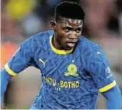  ?? ?? Mamelodi Sundowns midfielder Bathusi Aubaas