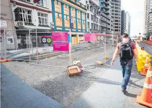  ?? Photo / Jason Oxenham ?? The City Rail Link may one day be a feted engineerin­g feat but we do not want to set a record for the number of businesses ruined, writes Viv Beck.