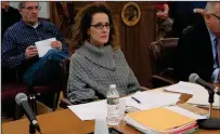  ?? Joseph B. Nadeau/The Call ?? Mayor Lisa Baldelli-Hunt sits and listens Monday night.