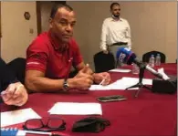  ?? ?? Cafu (left) during the Qatar Legacy and SC Ambassador­s’ meet with the media at Hotel Doha Sheraton on Thursday.