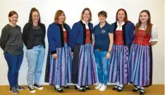  ?? ?? Die Vorstandsc­haft: Marina Holzhey, Melanie Hundegger, Tamara Jehle, Melanie Deschelmay­er, Katharina Föhr, Birgit Lecheler und Anna Lecheler.