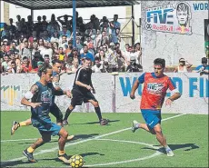  ?? FOTO: PAULA MURIEL ?? Neymar, en acción Cerró el Mundialito 5x5 con una pachanga