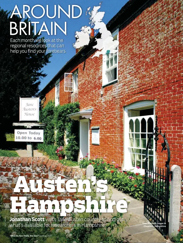  ??  ?? Jane Austen's house in Chawton, Hampshire