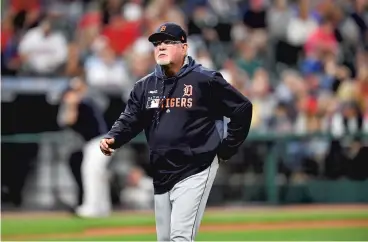  ?? JASON MILLER/GETTY ?? Manager Ron Gardenhire and the Tigers have several top prospects in their player pool and need to decide just how soon they want to turn them loose at the major league level.