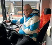  ?? SUPPLIED ?? Tauranga bus driver Bob Bowkett transports the nations children, but earns less than his wife, who works in kiwifruit quality control.