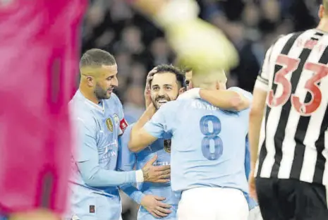  ?? // LAPRESSE ?? Bernardo Silva, con un doblete, fue el gran protagonis­ta del duelo entre el City y el Newcastle