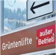  ?? FOTO: MATTHIAS BECKER ?? Derzeit gibt es keinen Betrieb der Grüntenlif­te im Oberallgäu.