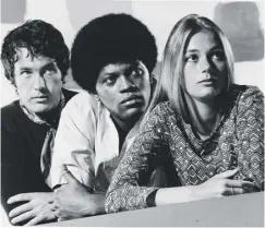  ?? (PICTURE: GETTY IMAGES) ?? 2 Peggy Lipton with Mod Squad co-stars Michael Cole (left) and Clarence Williams III