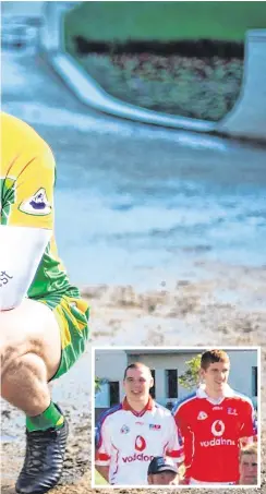  ?? SPORTSFILE ?? Best of enemies: Corofin full-back Kieran Fitzgerald is expecting to come into battle with Kevin Cassidy of Gaoth Dobhair when the two clubs meet in the AllIreland club SFC semi-final this weekend. Inset: The pair were together on the All Stars trip to America in 2003